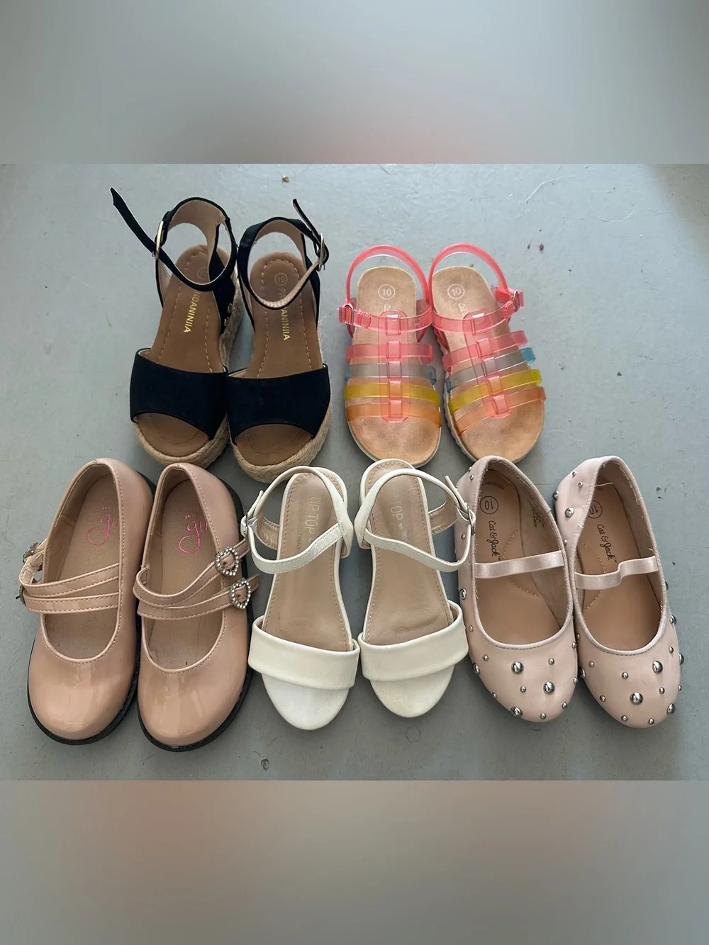 Lot of Girls Shoes Size 5 All gently worn